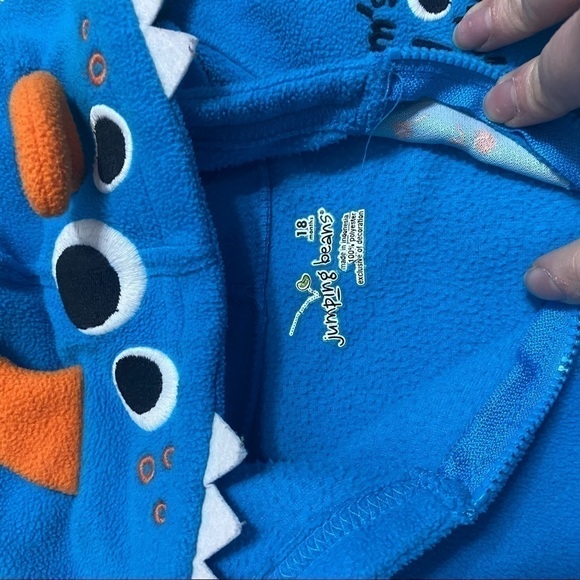 18 mos Sweatshirt Bundle Monster Mommy’s Big Guy Football Full Zip Hooded - Picture 2 of 8